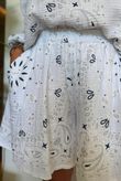 Ole Bubble Cotton Bandana Shorts White